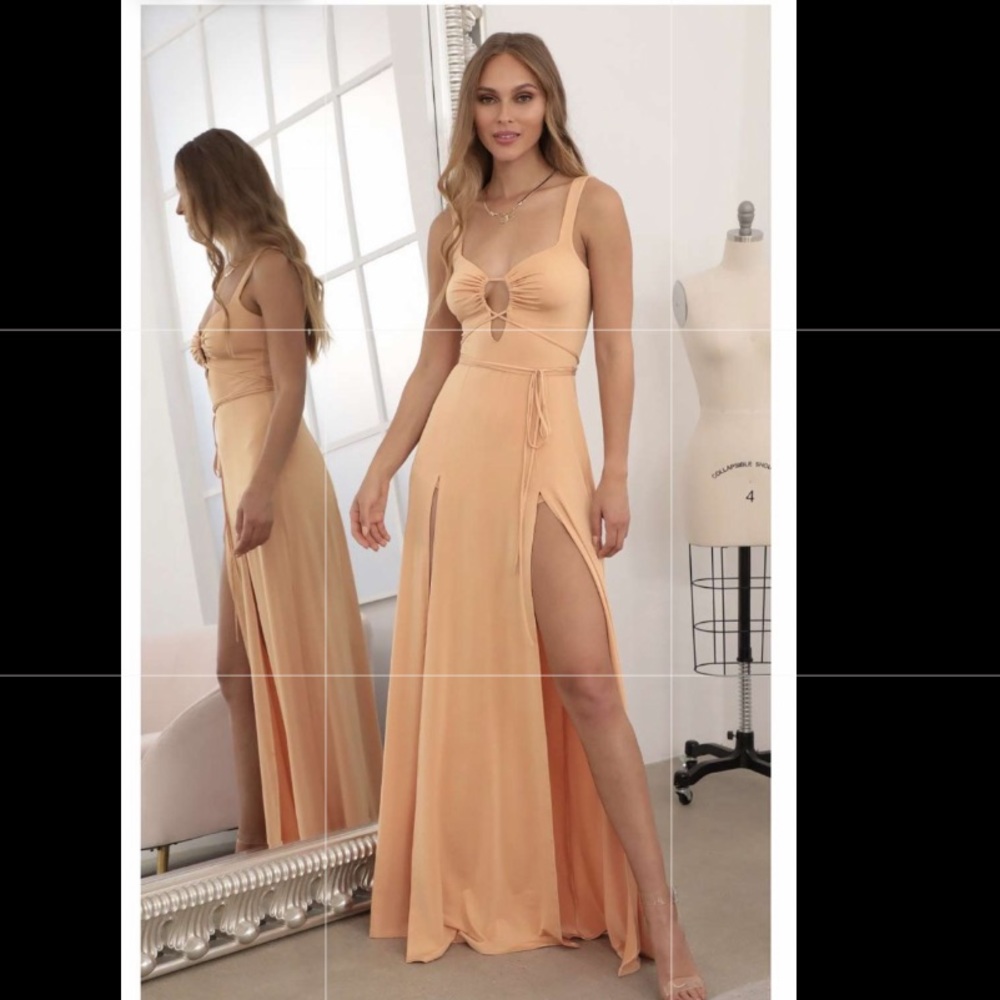 Lucy in the sky Orange prom dress